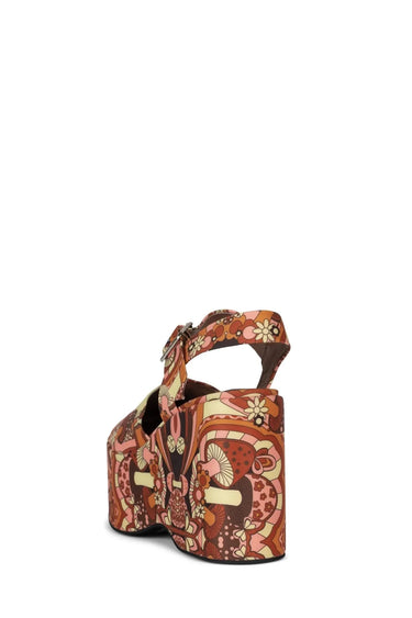BOHEMIAN PLATFORM MARY JANES IN MUSHROOM