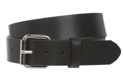 PLAIN BELT BLACK LEATHER