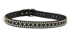 VEGAN STAR BELT BLACK