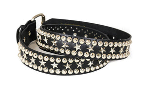 VEGAN STAR BELT BLACK