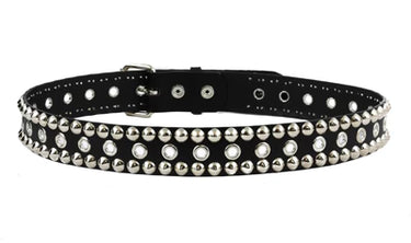 2 ROW STUD AND EYELET BELT