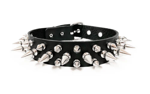 3 ROW SPIKE CHOKER