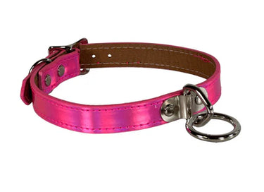 O RING CHOKER PINK