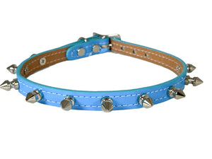 SPIKE CHOKER BLUE