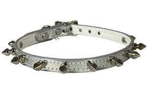 SPIKE CHOKER SILVER