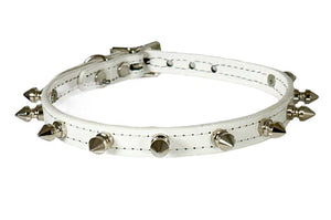 SPIKE CHOKER WHITE