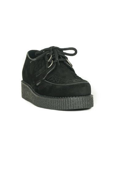 ORIGINAL WULFRUN SINGLE SOLE CREEPERS IN BLACK SUEDE