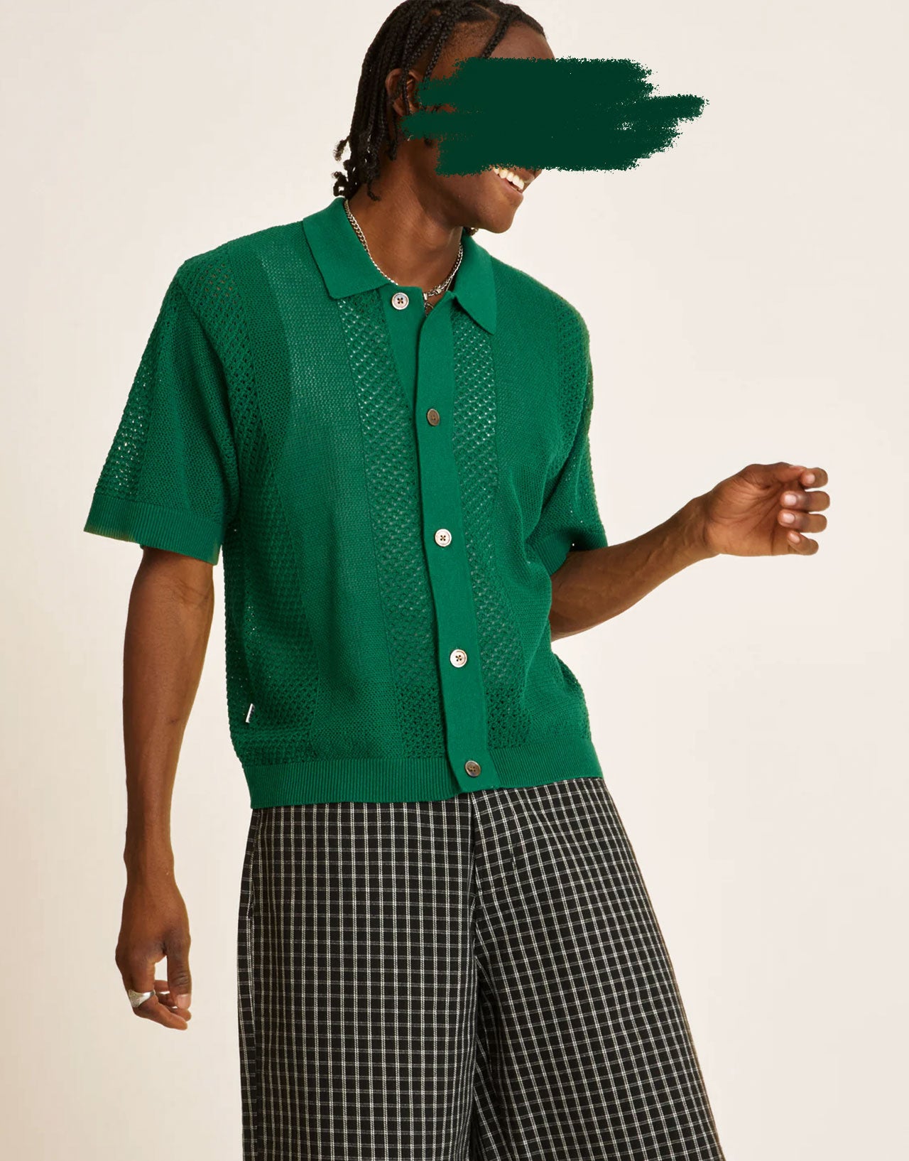 EVAN SWEATER SHIRT FOREST GREEN