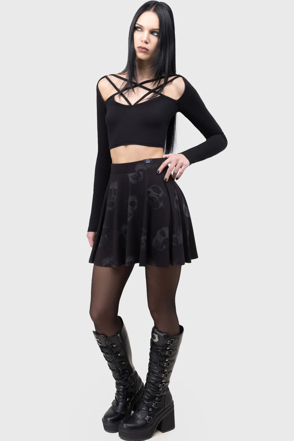 EXCELLENT DAY FOR AN EXORCISM SKATER SKIRT