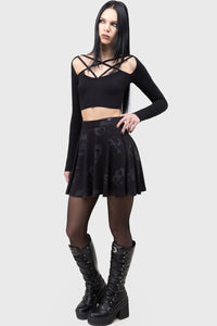 EXCELLENT DAY FOR AN EXORCISM SKATER SKIRT
