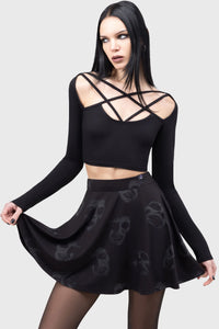 EXCELLENT DAY FOR AN EXORCISM SKATER SKIRT