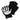 SKELETON HAND FINGERLESS GLOVES