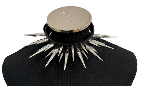3 ROW SPIKE CHOKER