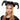 BLACK CROW HORN HEADPIECE