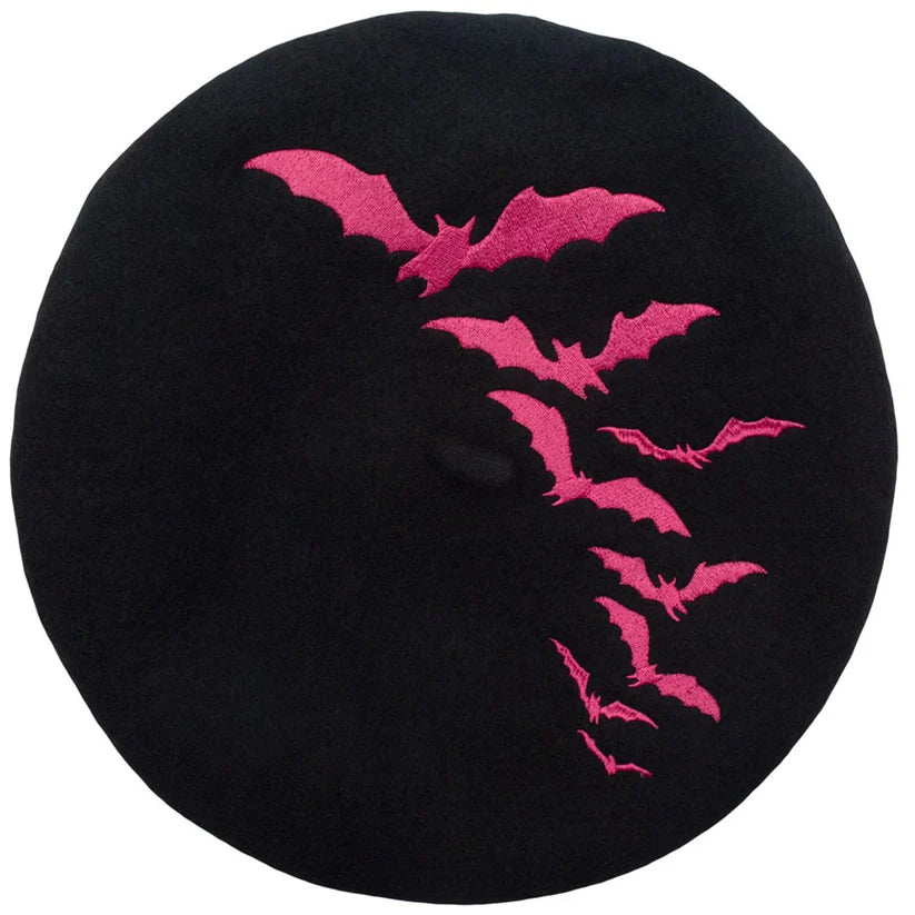 BAT REPEAT BERET BLK/PNK