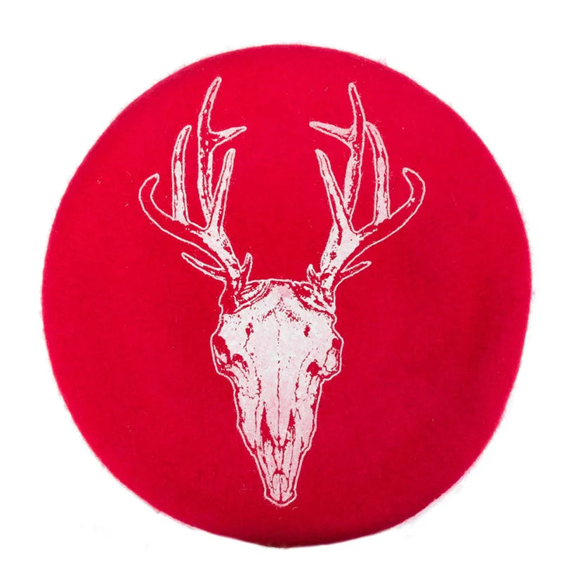 DEER BERET RED