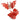 BAT MEDIUM HAIR CLIP SET RED
