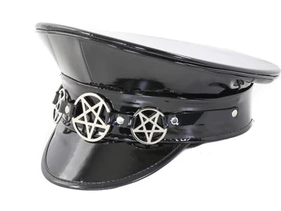 SILVER PENTA CAPTAIN HAT