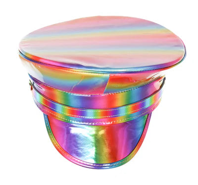 RAINBOW CAPTAIN HAT RAINBOW HAT