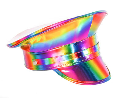 RAINBOW CAPTAIN HAT RAINBOW HAT