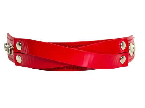 CROSS STRAP BRACELET RED