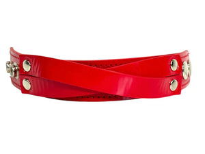 CROSS STRAP BRACELET RED