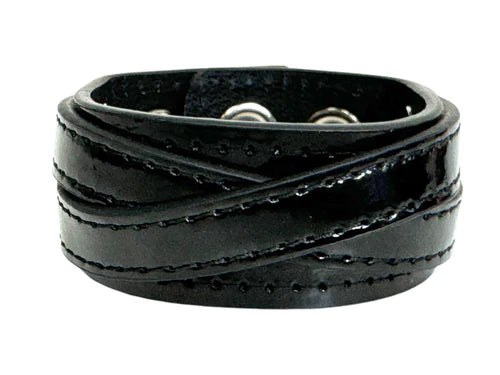 CROSS STRAP BRACELET BLACK
