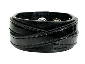 CROSS STRAP BRACELET BLACK