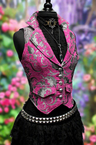 MARQUESA VEST PINK/SILVER