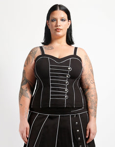CURVE BAND CORSET WHITE