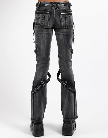 POWER BELT PANT BLACK MECHNICAL WASH