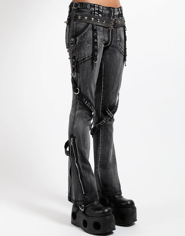 POWER BELT PANT BLACK MECHNICAL WASH