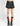 PEACE PLEATED SKIRT BLACK