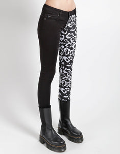 SPLIT PERSONALITY JEAN ULTRA LEOPARD