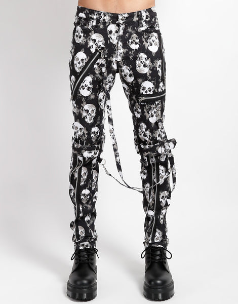 PPFM Bondage Skull ボンテージパンツ　オーバーオール BONDAGE PANT SKULL – Trash and Vaudeville