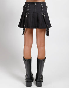 PLEATED BONDAGE SKIRT