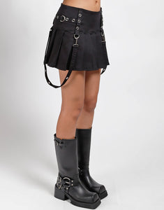 PLEATED BONDAGE SKIRT