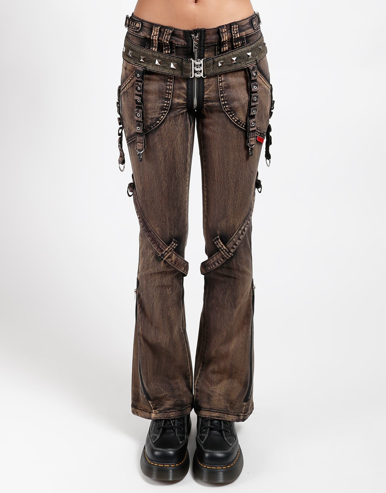 POWER BELT PANT BLACK STEAM WASH