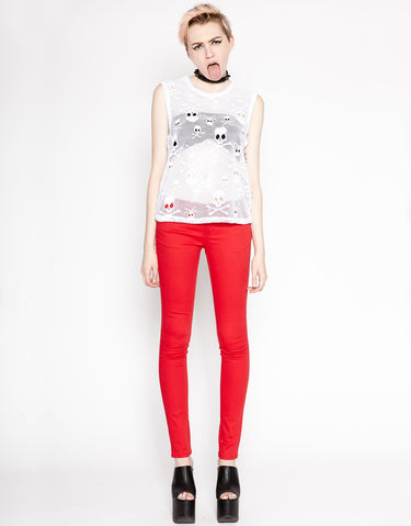 T-BACK JEAN RED