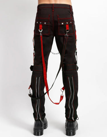 RAIDER PANT BLACK RED