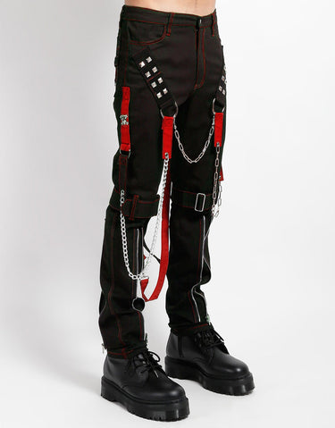RAIDER PANT BLACK RED