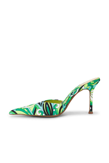 ROBYN GREEN MULTI HEEL