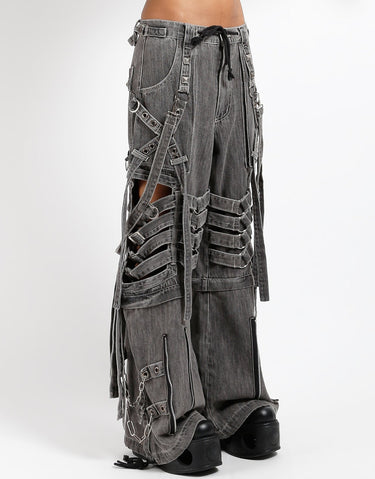 SUPER CUT OUT PANT BLACK DENIM