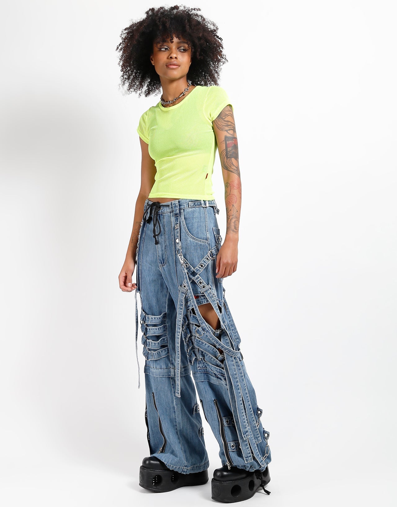SUPER CUT OUT PANT LIGHT BLUE DENIM trashandvaudeville SUPER CUT OUT PANT LIGHT BLUE DENIM trashandvaudeville