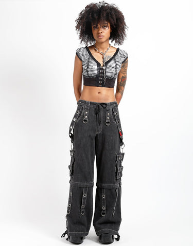 SUPER O-RING PANT BLACK DENIM