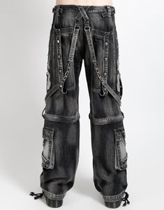 SCARE DARK STREET PANT FOG WASH BLACK DENIM