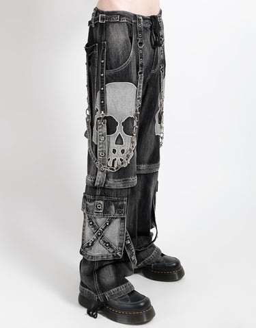 SCARE DARK STREET PANT FOG WASH BLACK DENIM