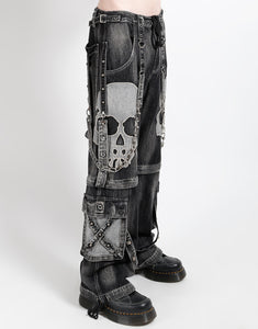SCARE DARK STREET PANT FOG WASH BLACK DENIM