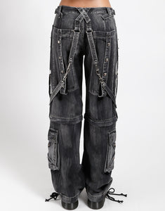 SCARE DARK STREET PANT FOG WASH BLACK DENIM