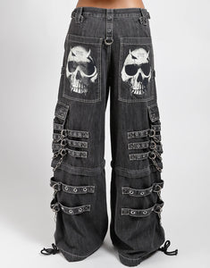 DEVIL SKULL BLACK DENIM